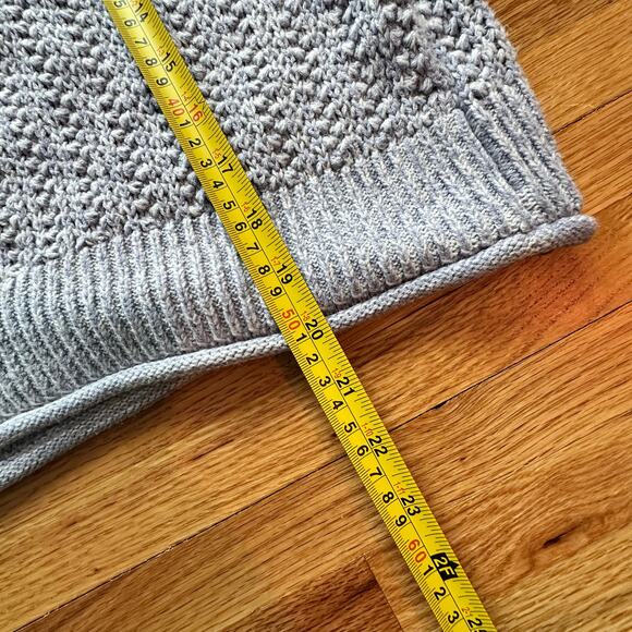Women's Light Blue Cropped Sweater Size Large - Picture 3 of 5